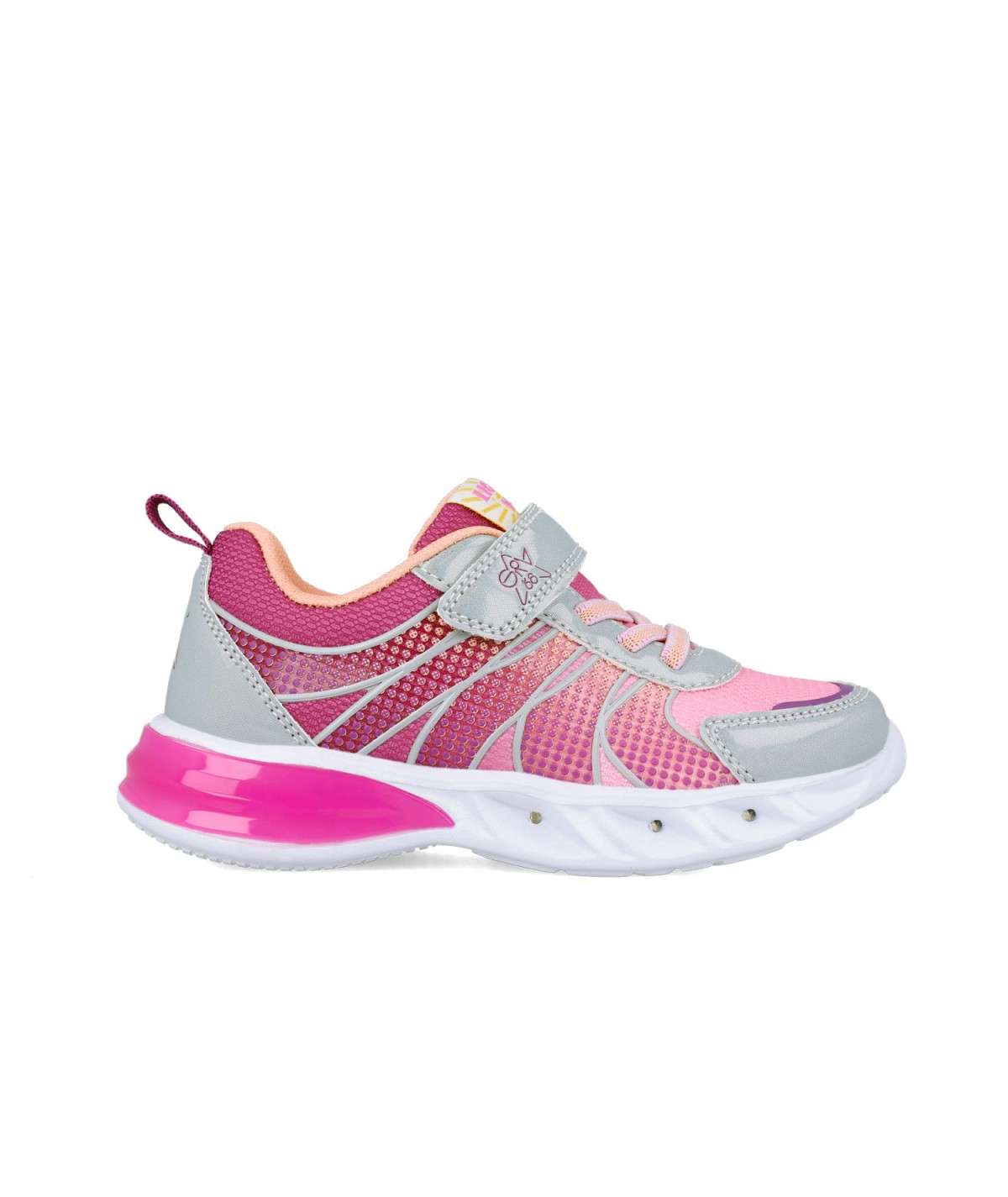 Baskets lumineuses rose de...