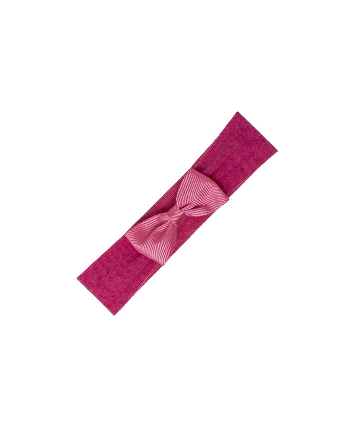 Bandeau bébé en ruban rose
