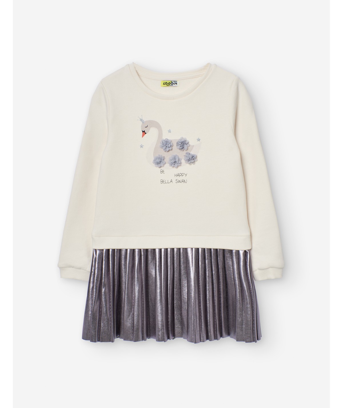 Robe en molleton écru