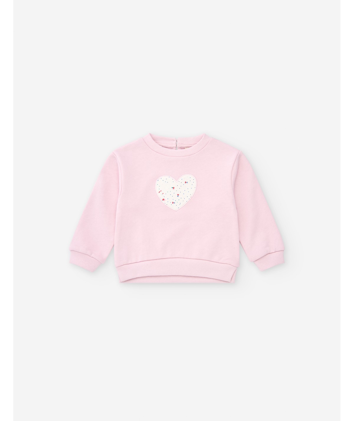 Sweat en molleton rose clair