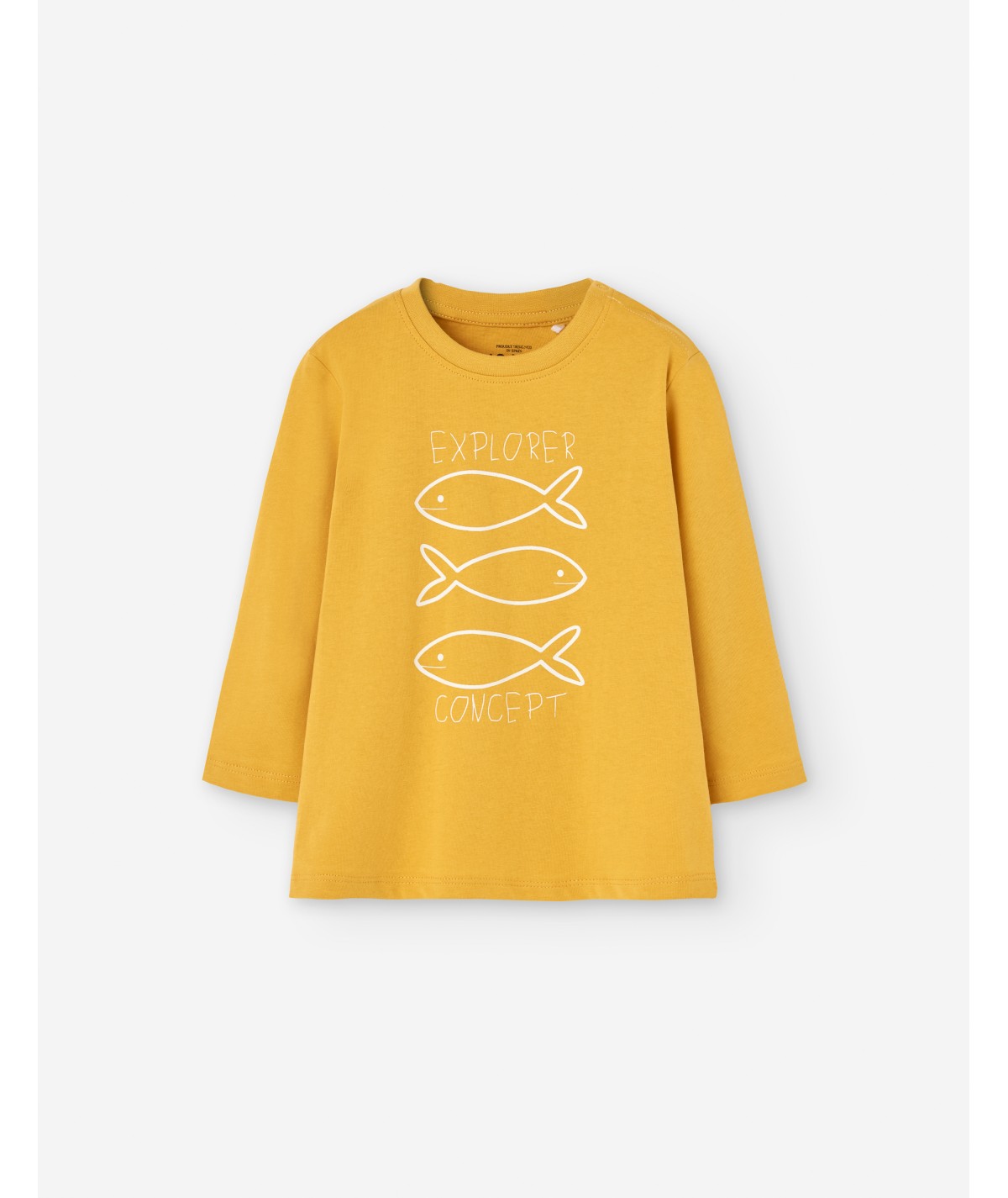 T-shirt en jersey jaune foncé