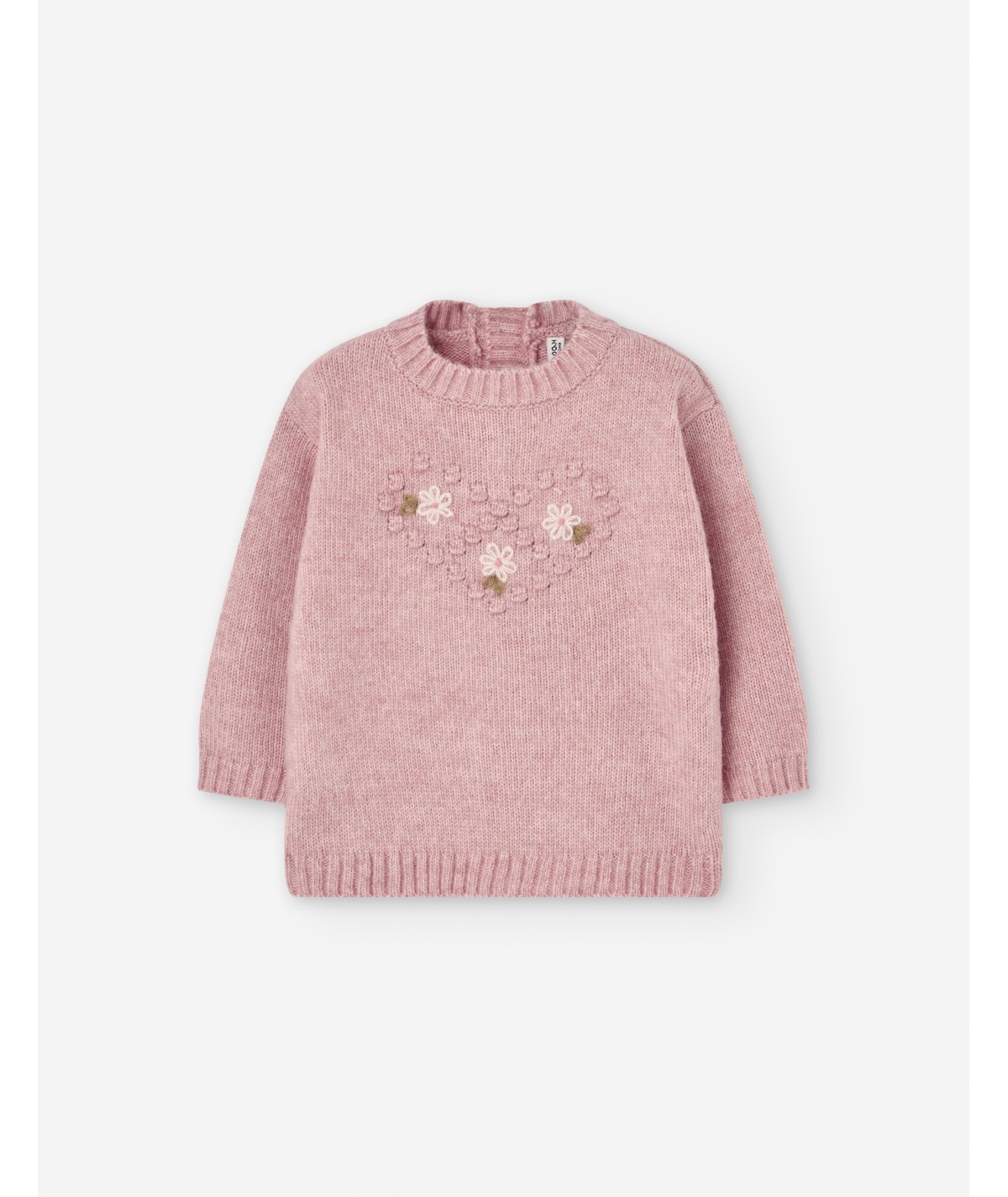 Pull en tricot rose