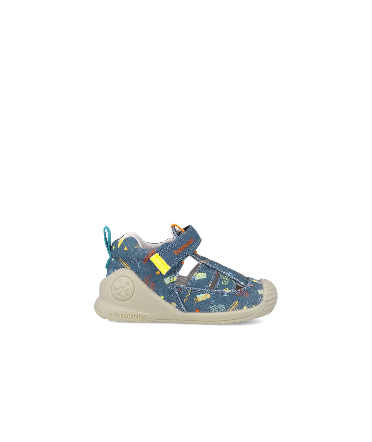 Sandales en toile bleu