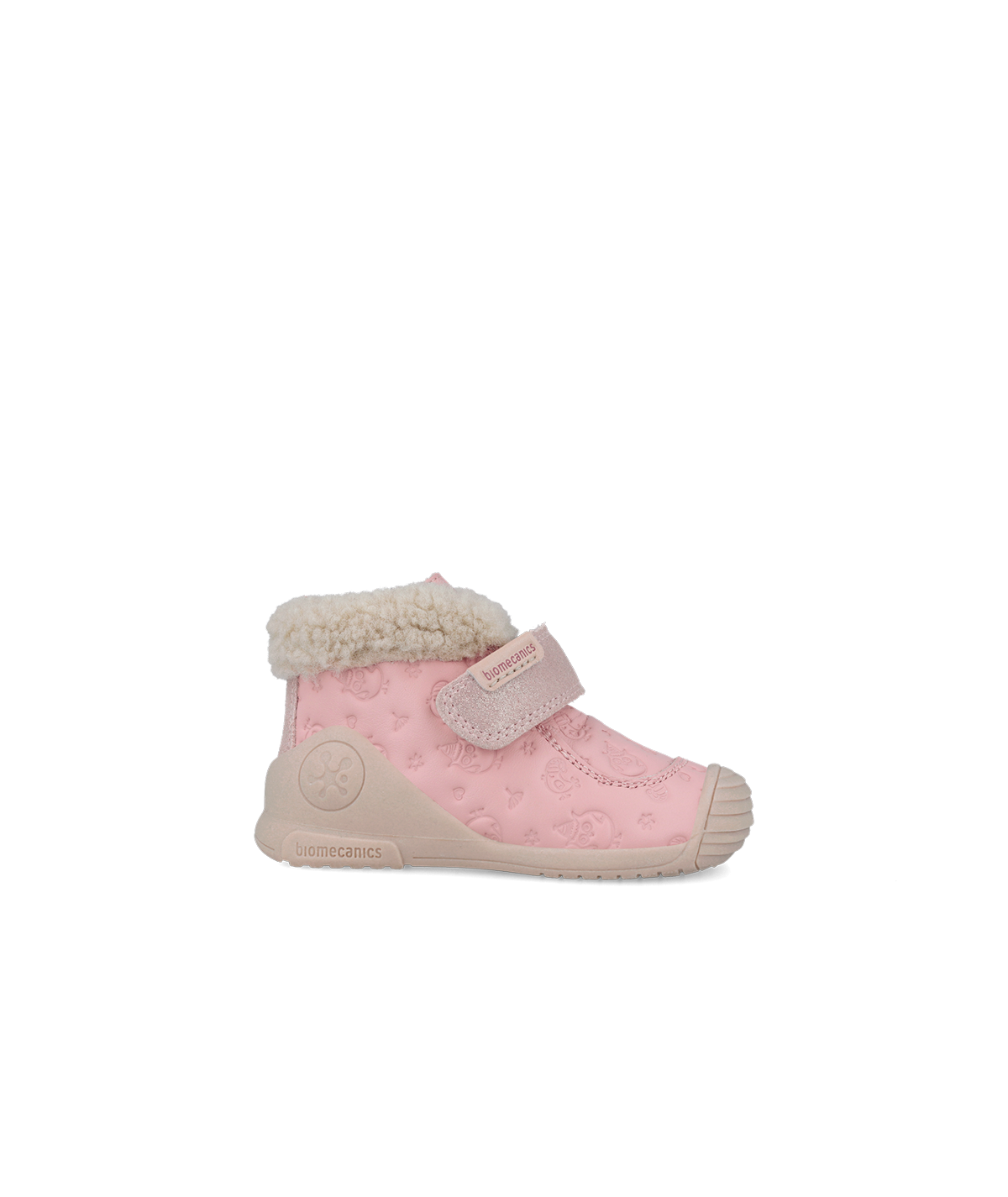 Bottine rose a fourrure...