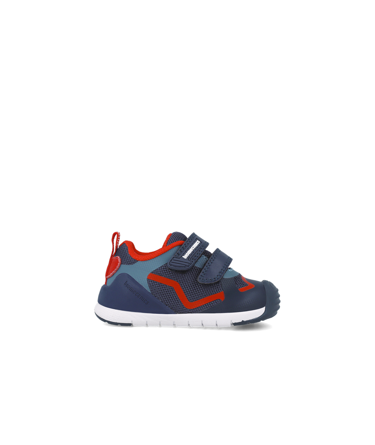 Baskets bleu et rouge pour...