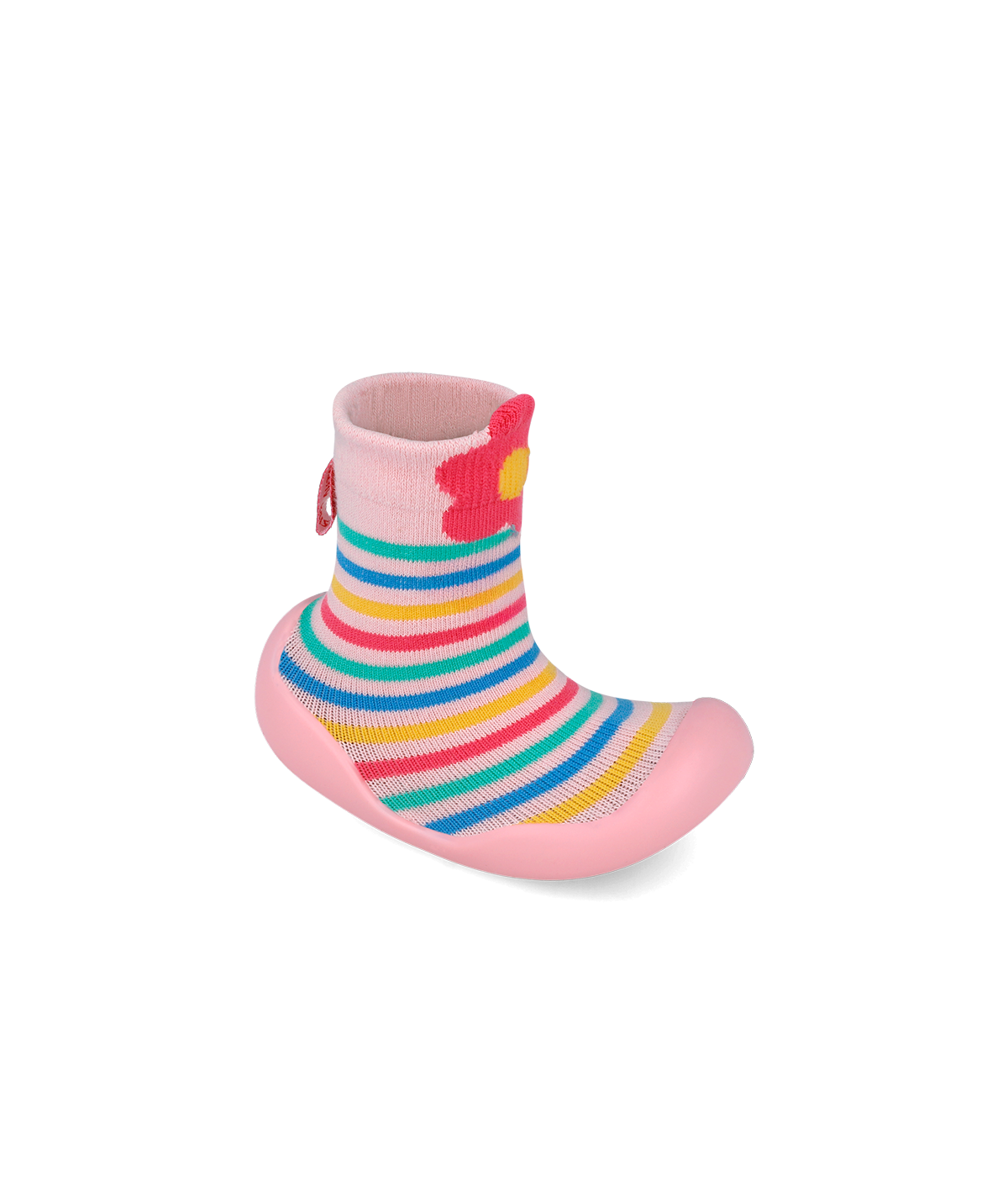 Chaussettes à rayures roses