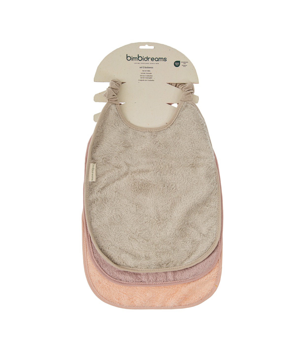 Pack de 3 bavoirs bébé en...