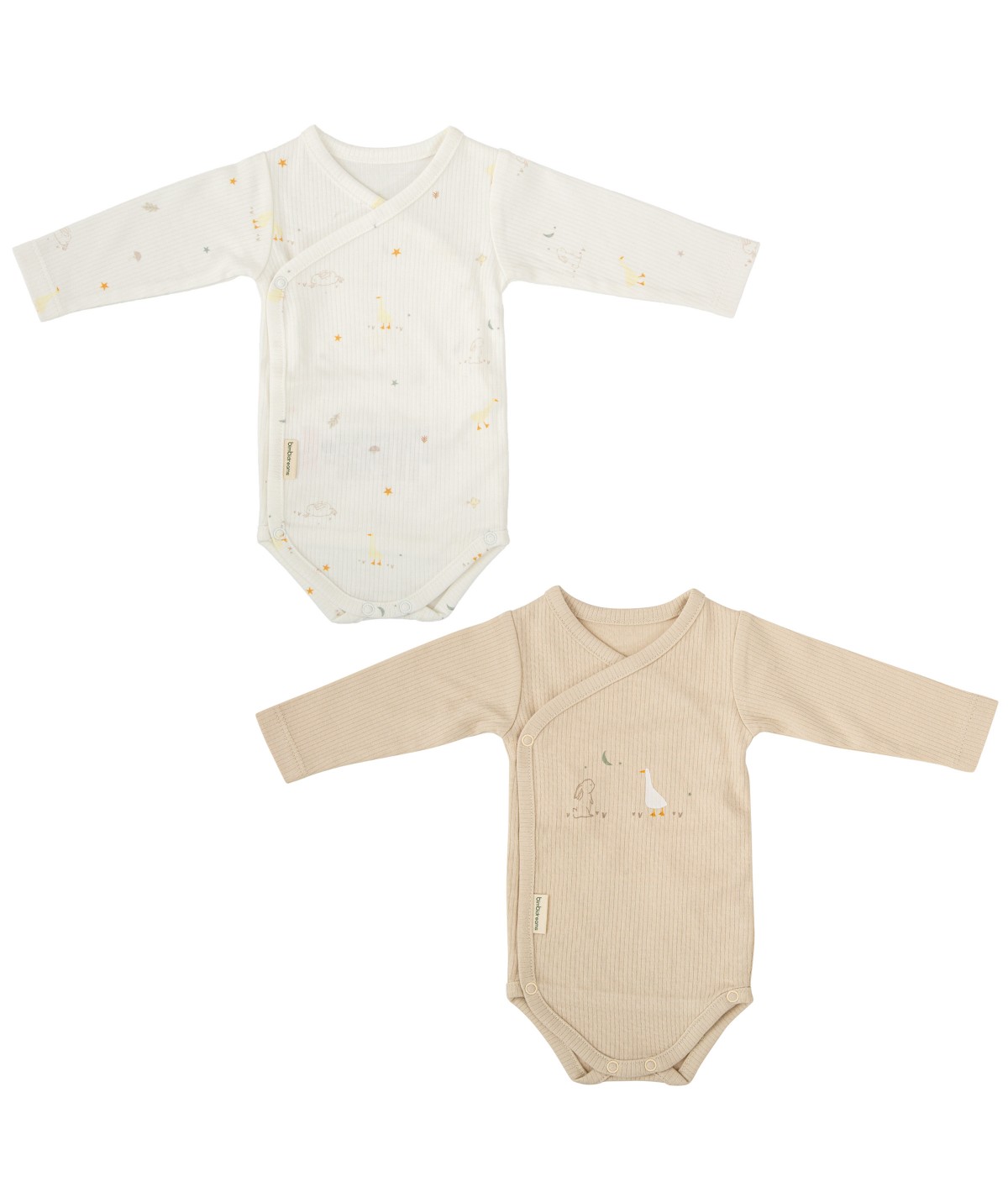 Pack 2 bodies bébé manches...