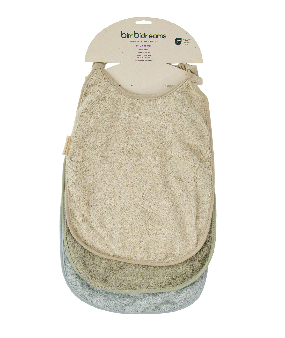 Pack de 3 bavoirs bébé en...