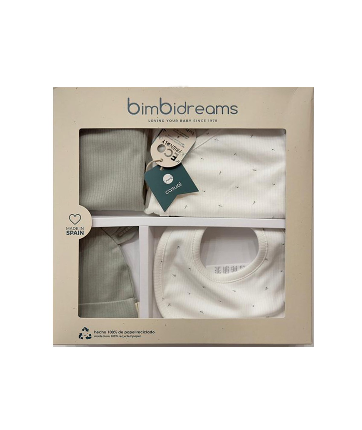 Set 4 pièces bébé –  Vert