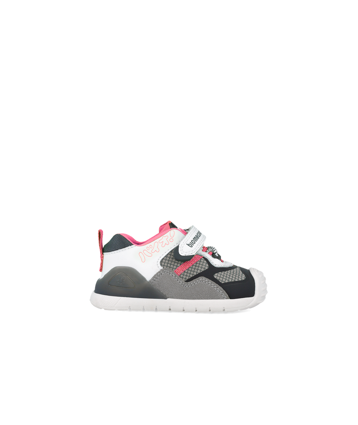 Baskets rose et blanc pour...