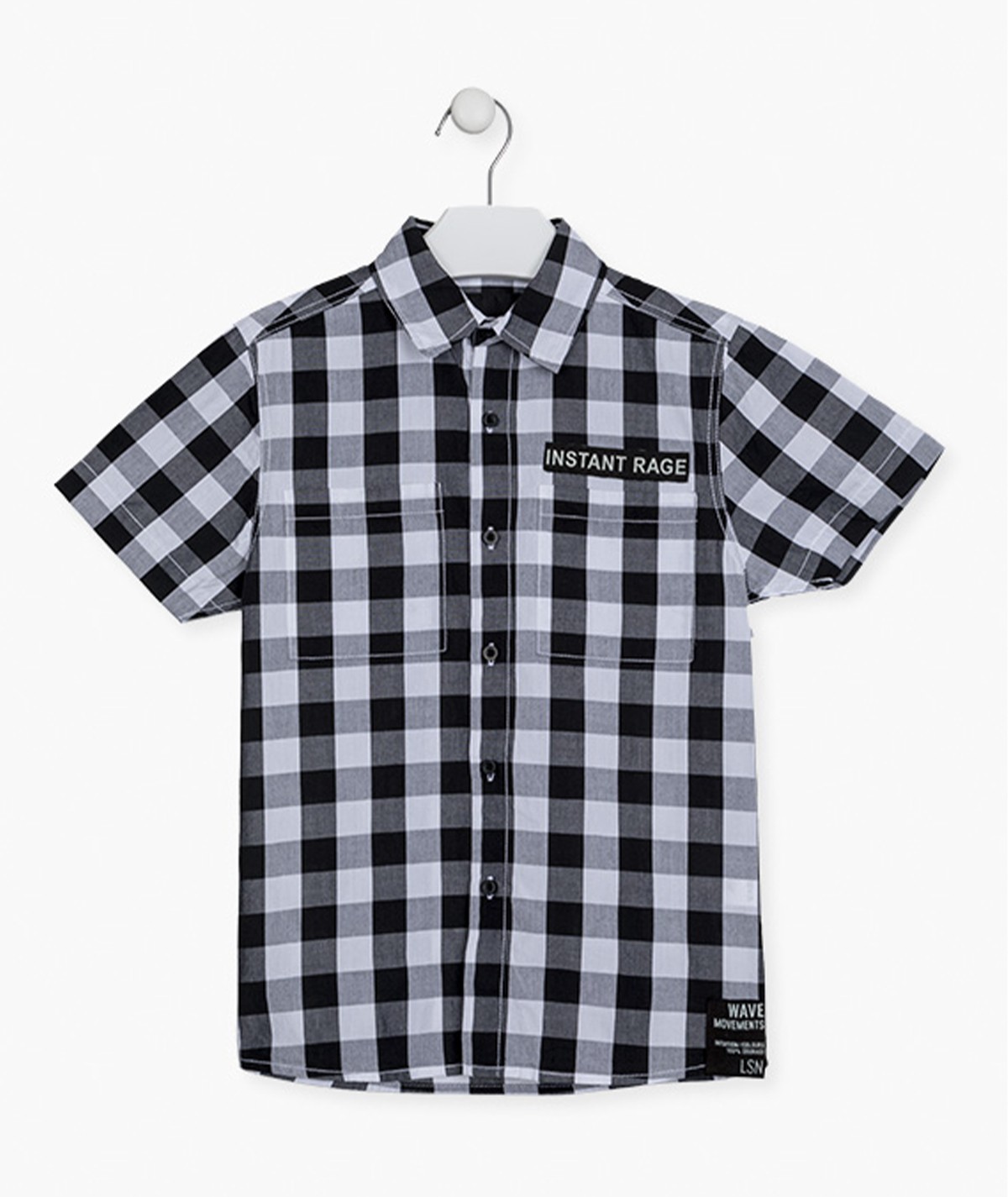 Chemise à manches courtes à...