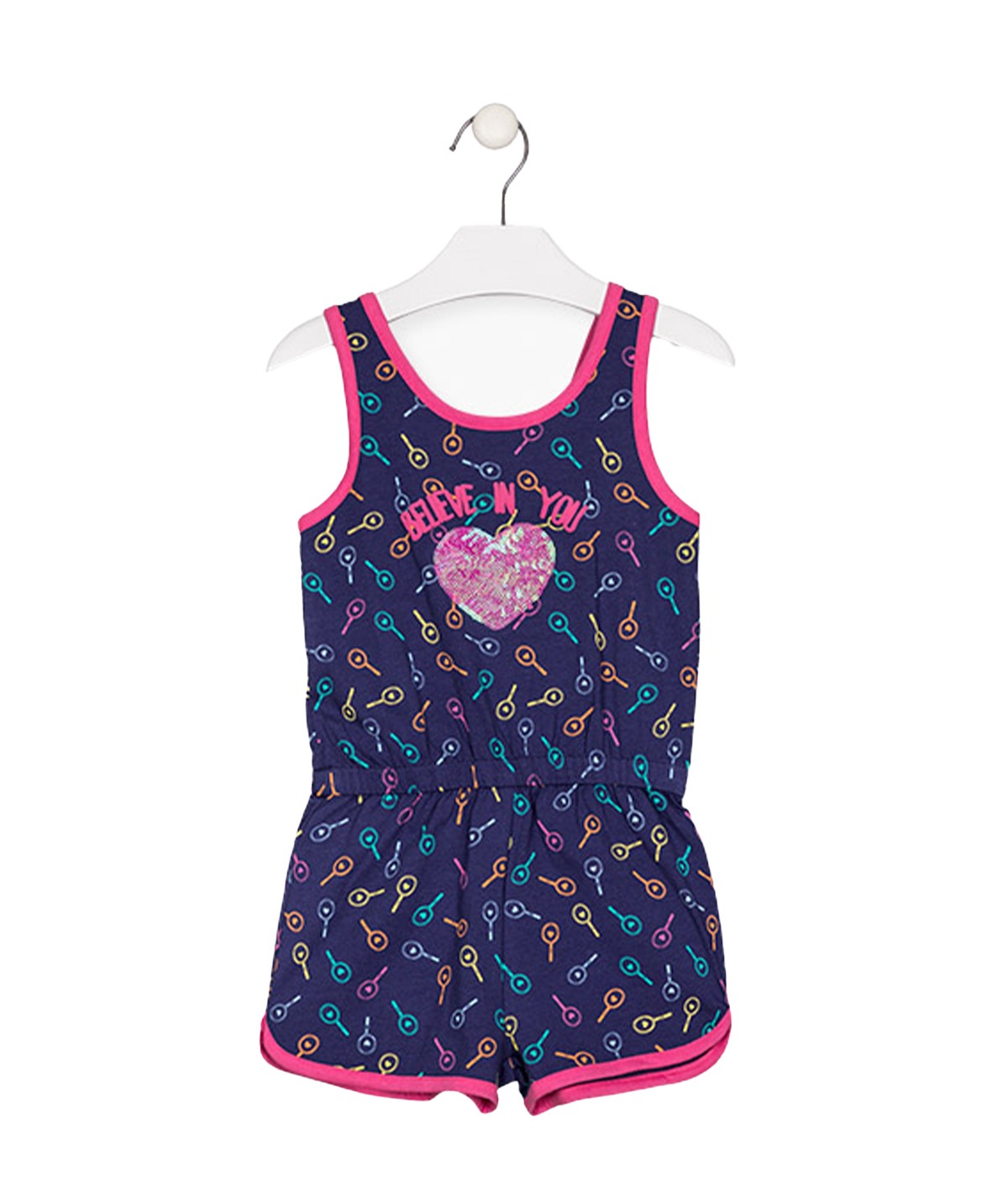 Combinaison courte a bretelles