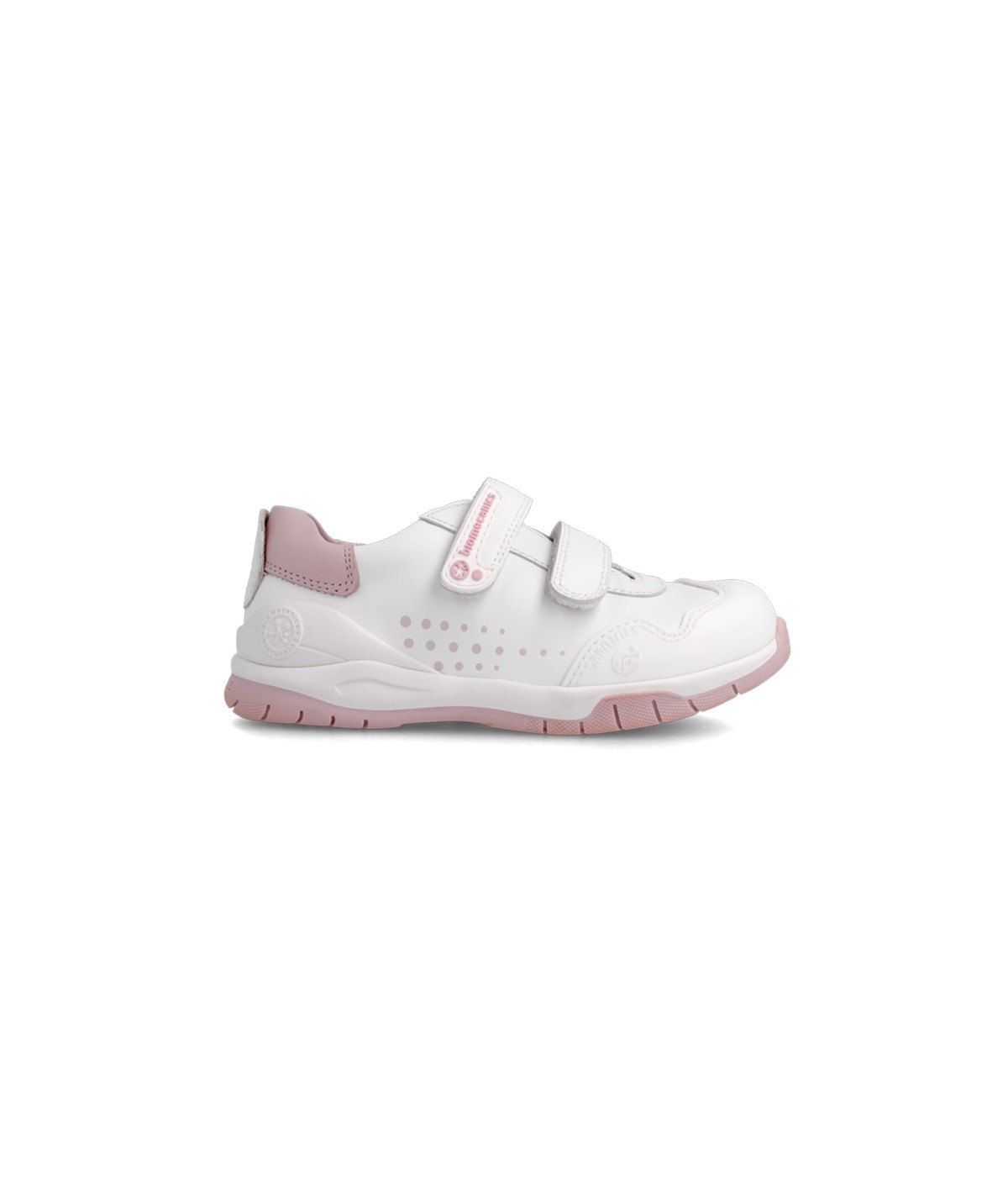 Sneakers bas blanc rose