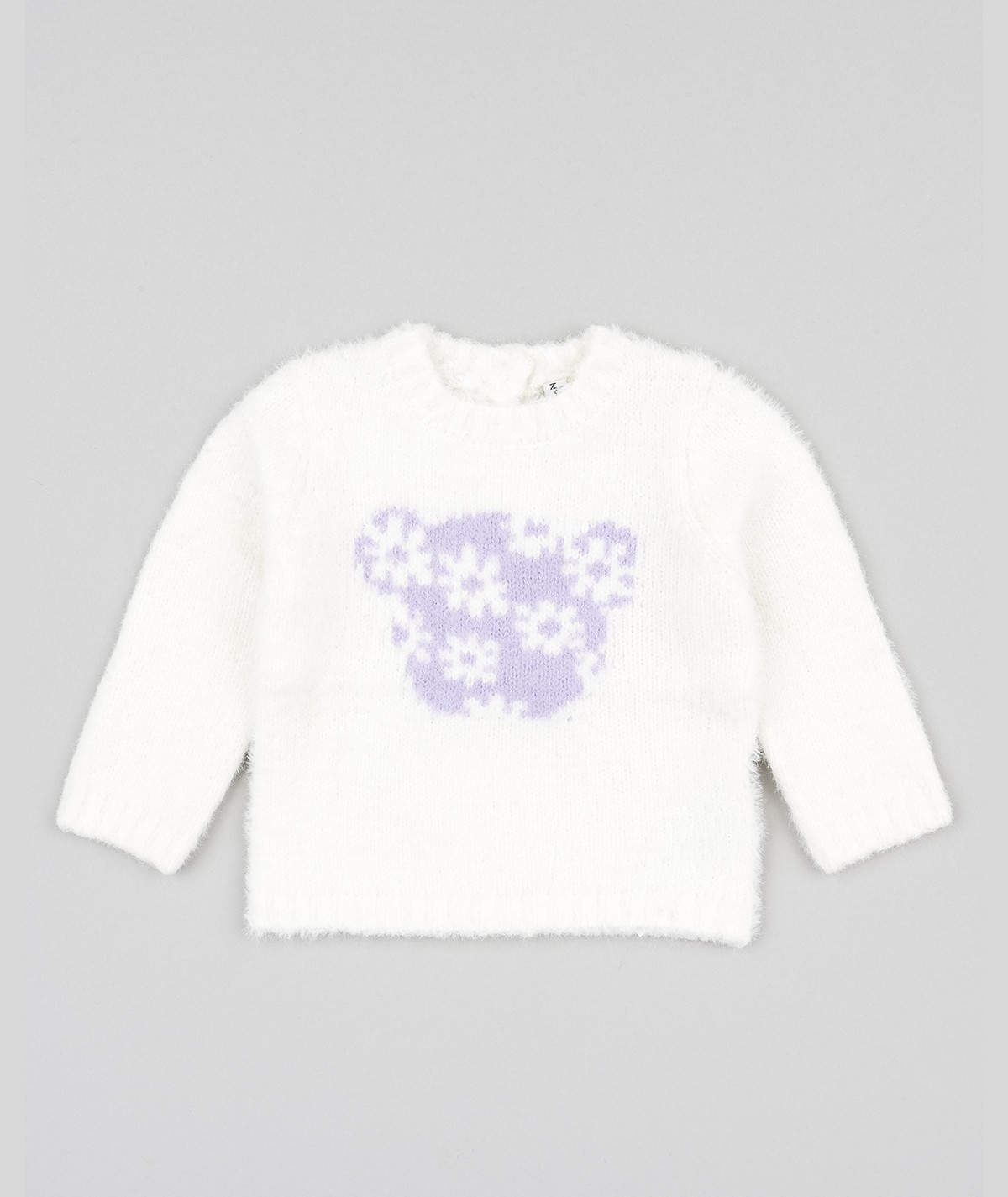 Pull à manches longues écru