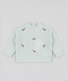 Pull à manches longues vert clair