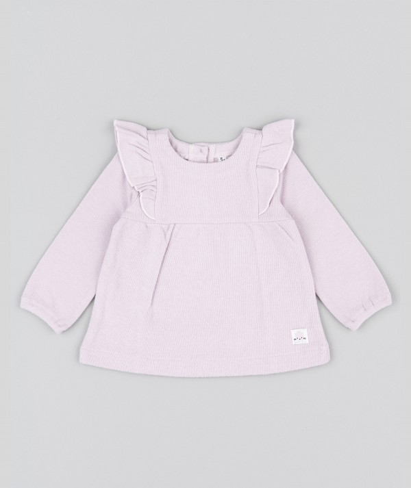 T-shirt à manches longues rose