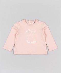 T-shirt rose terne