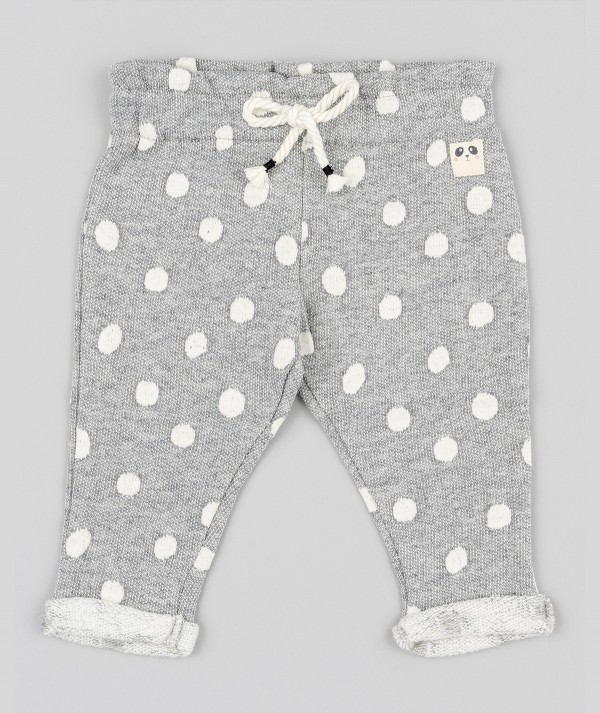 Pantalon jacquard gris pour bébé