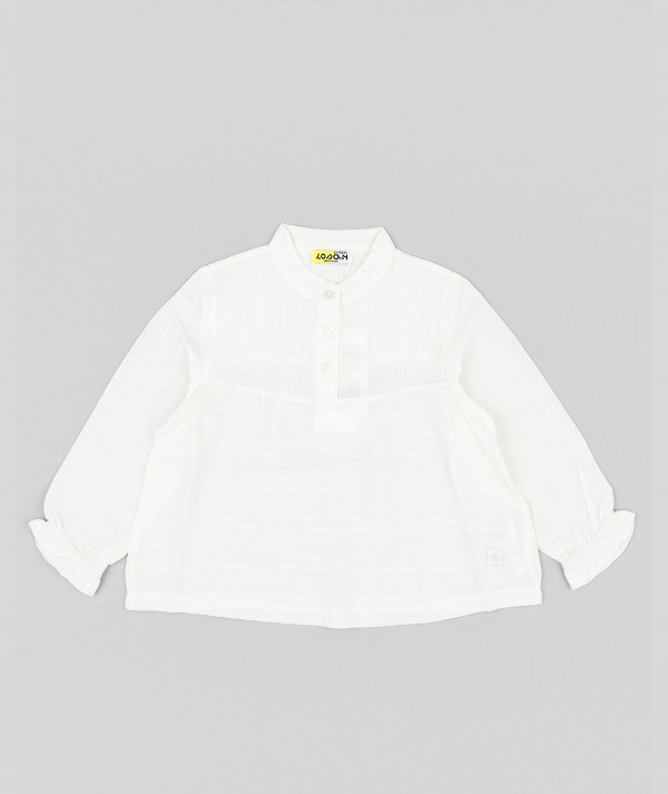 Chemise à manches longues écru