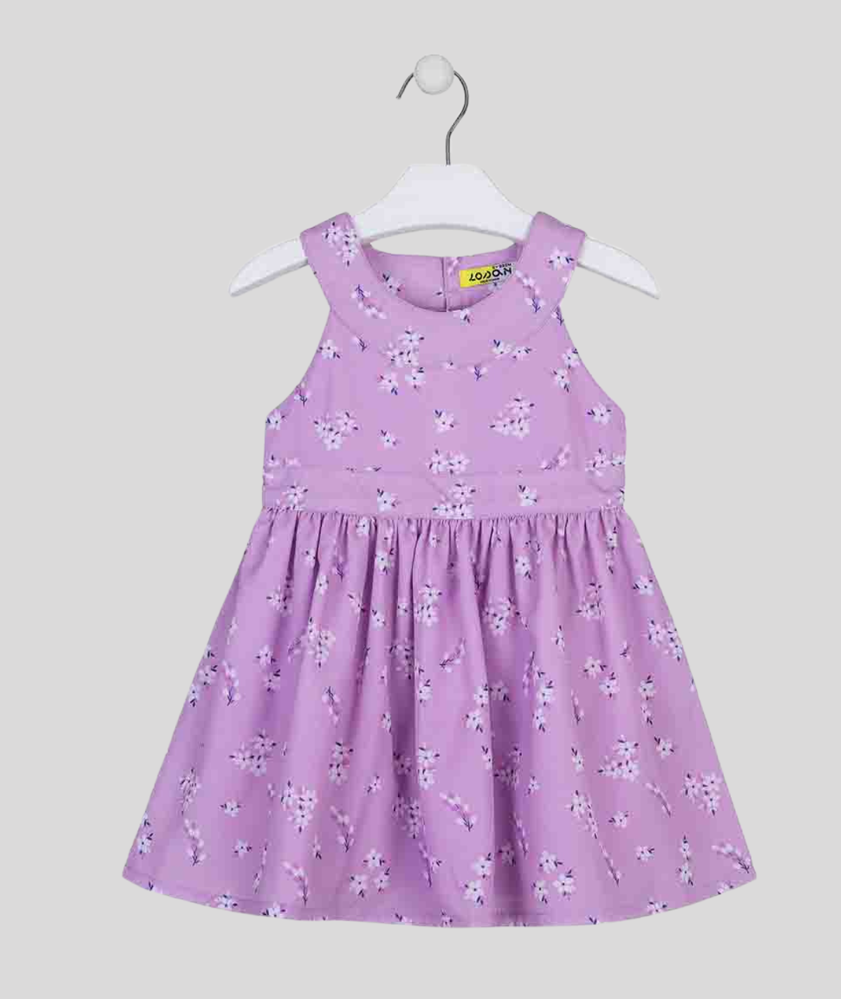 Robe en voile lilas