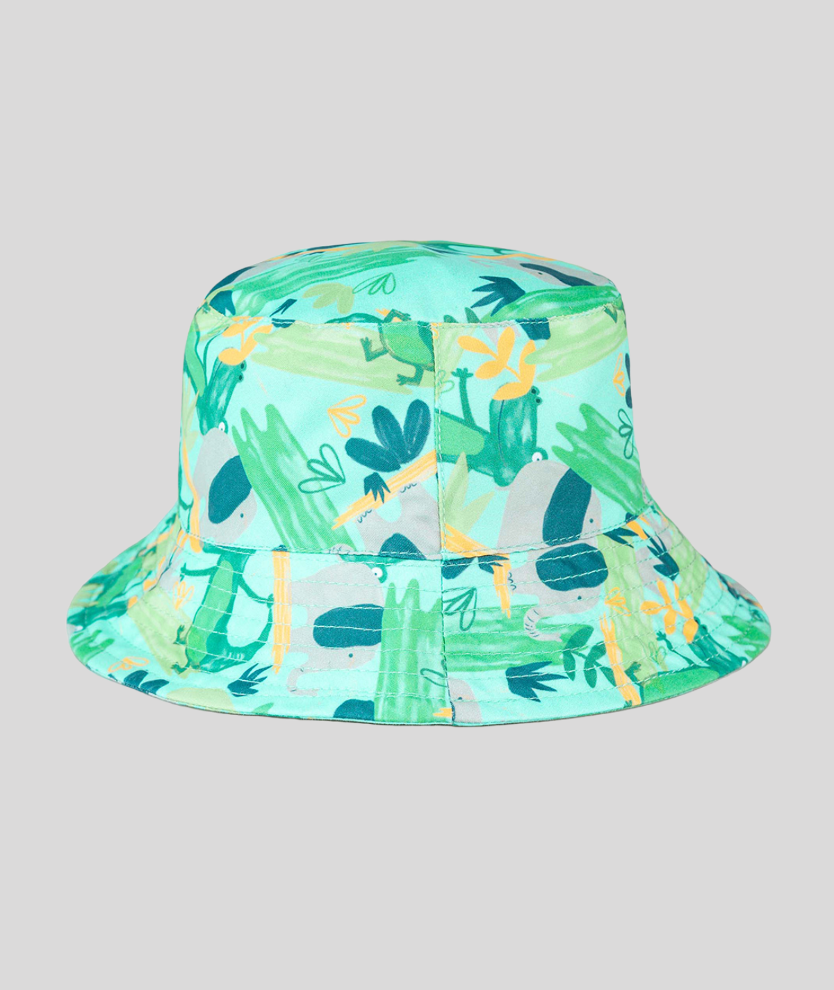 Chapeau en popeline vert d'eau