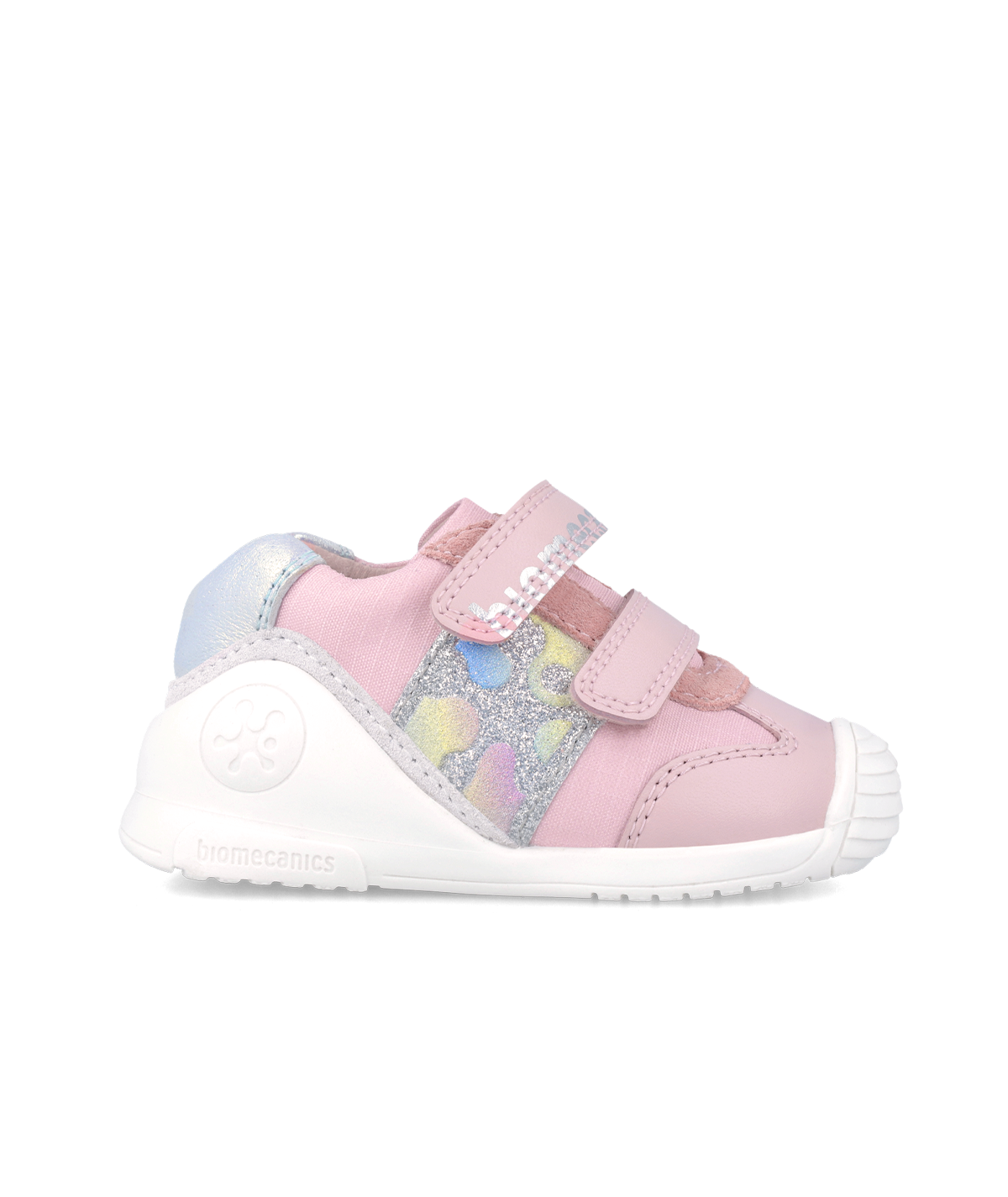 Sneakers haut rose bébé