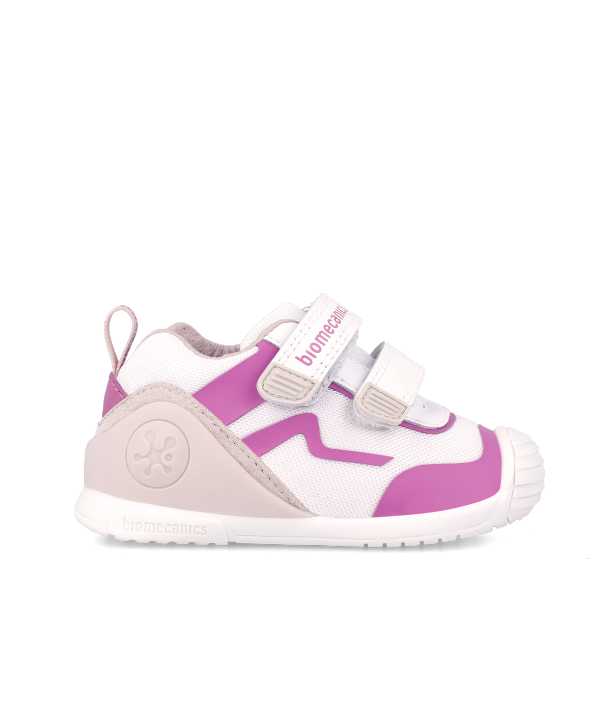 Sneakers haut blanc et rose